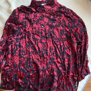 Chicos Paisley Sheer Blouse